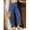 image:imageTrendy Queen Womens High Waisted Barrel Jeans  Vintage Wide Leg amp Ankle Length Denim Pants for Casual ComfortBlue