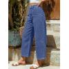 image:imageTrendy Queen Womens High Waisted Barrel Jeans  Vintage Wide Leg amp Ankle Length Denim Pants for Casual ComfortBlue
