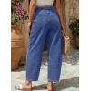 image:imageTrendy Queen Womens High Waisted Barrel Jeans  Vintage Wide Leg amp Ankle Length Denim Pants for Casual ComfortBlue