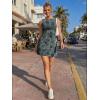image:imageTrendy Queen Womens Mini Floral Boat Neck Sleeveless Bodycon Short Party Summer Dresses 2026Blue