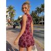image:imageTrendy Queen Womens Mini Floral Boat Neck Sleeveless Bodycon Short Party Summer Dresses 2026Red