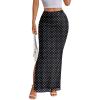 image:imageTrendy Queen Floral Long Skirts for Women Trendy Mesh Y2k Skirt Bodycon Dress Vacation Outfits Summer Clothes 2026Polka Dots