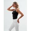 image:imageTrendy Queen Spaghetti Strap Crop Tank Tops for Women Cute Summer Camisoles for Teens Fitted Basic Layering Cami UndershirtsBlack