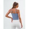 image:imageTrendy Queen Spaghetti Strap Crop Tank Tops for Women Cute Summer Camisoles for Teens Fitted Basic Layering Cami UndershirtsBlue