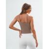 image:imageTrendy Queen Spaghetti Strap Crop Tank Tops for Women Cute Summer Camisoles for Teens Fitted Basic Layering Cami UndershirtsCoffee