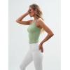 image:imageTrendy Queen Spaghetti Strap Crop Tank Tops for Women Cute Summer Camisoles for Teens Fitted Basic Layering Cami UndershirtsLightgreen