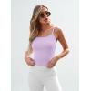 image:imageTrendy Queen Spaghetti Strap Crop Tank Tops for Women Cute Summer Camisoles for Teens Fitted Basic Layering Cami UndershirtsPurple