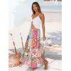 image:imageTrendy Queen Vacation Outfits Long Skirts for Women Boho Maxi Skirt Elastic High Waist Dress with Pockets FashionColorblockplaidprint