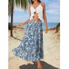 image:imageTrendy Queen Vacation Outfits Long Skirts for Women Boho Maxi Skirt Elastic High Waist Dress with Pockets FashionWhitebackgroundwithbf
