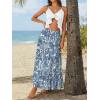image:imageTrendy Queen Vacation Outfits Long Skirts for Women Boho Maxi Skirt Elastic High Waist Dress with Pockets FashionWhitebackgroundwithbf