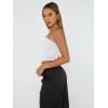 image:imageTrendy Queen Womens 3 Pack Tube Tops Crop Going Out Strapless Basic Backless Bandeau Bra Summer OutfitsBlack white