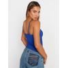 image:imageTrendy Queen Womens Adjustable Camisole Sleeveless Square Neck Spaghetti Strap Tank Tops Basic ShirtBorland