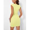 image:imageTrendy Queen Womens Boat Neck Going Out Mini Dress Summer Party Club Bodycon Dresses 2026Butter Yellow