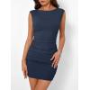 image:imageTrendy Queen Womens Boat Neck Going Out Mini Dress Summer Party Club Bodycon Dresses 2026Navy Blue