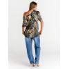 image:imageTrendy Queen Womens Off The Shoulder Tops Oversized TShirts Short Sleeve Tees Summer 2026 Casual Spring ClothesPrinteddarkgreen