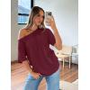 image:imageTrendy Queen Womens Off The Shoulder Tops Oversized TShirts Short Sleeve Tees Summer 2026 Casual Spring ClothesWinered