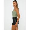 image:imageTrendy Queen Womens One Shoulder Tops  Asymmetrical Sleeveless Crop Tops Sexy Going Out amp Workout Shirts for WomenGreen
