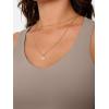 image:imageTrendy Queen Womens Tank Tops Double Lined Crop Sleeveless Going Out Camisole Summer Fashion Basic Soft Spring Clothes 2026Coffee Grey