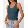 image:imageTrendy Queen Womens Tank Tops Double Lined Crop Sleeveless Going Out Camisole Summer Fashion Basic Soft Spring Clothes 2026Darkblue