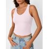 image:imageTrendy Queen Womens Tank Tops Double Lined Crop Sleeveless Going Out Camisole Summer Fashion Basic Soft Spring Clothes 2026Pink