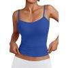 image:imageTrendy Queen Womens Adjustable Camisole Sleeveless Square Neck Spaghetti Strap Tank Tops Basic ShirtBorland