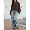 image:imageTrendy Queen Cable Knit Oversized Sweaters Womens Cozy Pullover Sweater Fall Winter ClothesCocoa