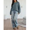 image:imageTrendy Queen Cable Knit Oversized Sweaters Womens Cozy Pullover Sweater Fall Winter ClothesDark Sage