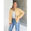 image:imageTrendy Queen Womens Leather Jacket Oversized Going Out amp Everyday Statement Piece Bomber Jacktes Moto CoatKhaki