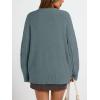 image:imageTrendy Queen Womens Oversized Cable Knit Crewneck Sweaters Cozy Winter ClothesDark Sage