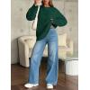 image:imageTrendy Queen Womens Oversized Cable Knit Crewneck Sweaters Cozy Winter ClothesGreen