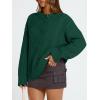 image:imageTrendy Queen Womens Oversized Cable Knit Crewneck Sweaters Cozy Winter ClothesGreen