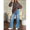 image:imageTrendy Queen Womens Oversized Cable Knit Crewneck Sweaters Cozy Winter ClothesNutmeg