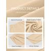 image:imageTrendy Queen Womens Wide Leg Pants Soft Cotton Blend with Pockets for Casual SummerBeige