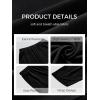 image:imageTrendy Queen Womens Wide Leg Pants Soft Cotton Blend with Pockets for Casual SummerBlack