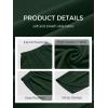 image:imageTrendy Queen Womens Wide Leg Pants Soft Cotton Blend with Pockets for Casual SummerDark Green