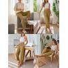 image:imageTrendy Queen Womens Wide Leg Pants Soft Cotton Blend with Pockets for Casual SummerDeepkhaki
