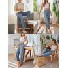 image:imageTrendy Queen Womens Wide Leg Pants Soft Cotton Blend with Pockets for Casual SummerDenimblue