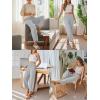 image:imageTrendy Queen Womens Wide Leg Pants Soft Cotton Blend with Pockets for Casual SummerGrey