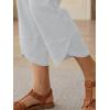 image:imageTrendy Queen Womens Wide Leg Pants Soft Cotton Blend with Pockets for Casual SummerGrey