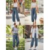 image:imageTrendy Queen Womens Wide Leg Pants Soft Cotton Blend with Pockets for Casual SummerHaze Blue
