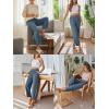 image:imageTrendy Queen Womens Wide Leg Pants Soft Cotton Blend with Pockets for Casual SummerHaze Blue