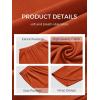 image:imageTrendy Queen Womens Wide Leg Pants Soft Cotton Blend with Pockets for Casual SummerOrange