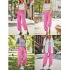 image:imageTrendy Queen Womens Wide Leg Pants Soft Cotton Blend with Pockets for Casual SummerPink