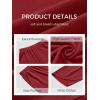 image:imageTrendy Queen Womens Wide Leg Pants Soft Cotton Blend with Pockets for Casual SummerRed