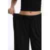 image:imageAnotherChill Womens High Waisted Wide Leg Crepe Pants Pull On Wrinkle Free Trousers with Pockets for Work Business CasualBlack