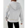 image:imageTrendy Queen Half Zip Pullover Cropped Hoodies for Women Y2k Cute Sweatshirts Jackets Spring Fashion 2026 Outfits ClothingGrey