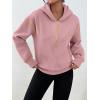 image:imageTrendy Queen Half Zip Pullover Cropped Hoodies for Women Y2k Cute Sweatshirts Jackets Spring Fashion 2026 Outfits ClothingPink