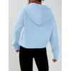 image:imageTrendy Queen Half Zip Pullover Cropped Hoodies for Women Y2k Cute Sweatshirts Jackets Spring Fashion 2026 Outfits ClothingSky Blue