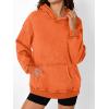 image:imageTrendy Queen Oversized Hoodies for Women Teen Girl Winter Sweatshirt Cute Acid Wash PulloverOrange