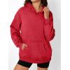 image:imageTrendy Queen Oversized Hoodies for Women Teen Girl Winter Sweatshirt Cute Acid Wash PulloverRed